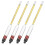 4Pcs Hydrometer Alcohol, Alcohol Meter for Distilling Alcohol 0-200 Proof & 0-100 Tralle, Specific Gravity Hydrometer 1