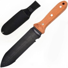 Garden Knife,7" Stainless Steel Blade Heavy Duty Gardening Tool, Wooden Handle for Weeding Digging Planting Cutting