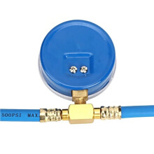 Refrigerant Charging Hose R134A with Gauge Automotive AC Refill Kit Pressure Measuring Tool for Car Air Repair