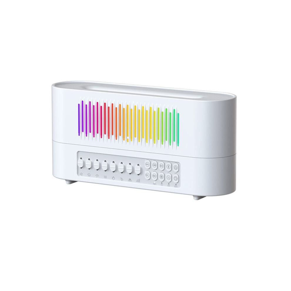 Aroma Diffuser With Speaker Essential Oil Diffuser Flickering Flame 260Ml Noise Speaker & Humidifier A White 4712494498794