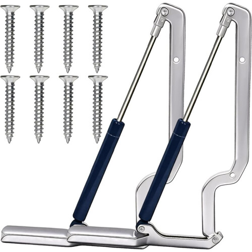 2 Sets Deck Box Hydraulic Hinge for Most Keter Deck Box Models, Deck Box Hinge Replacement Parts