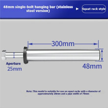 Weight Plate Holder for Squat Rack Organizer Attachments Strength Training Fitness Exercise Equipment 48mm Single Bolt