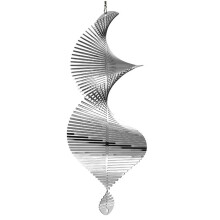 Outdoor Hanging Decorative Spiral Metal Wind Chime,3D Spiral Wind Chime Garden Backyard Hanging Decoration