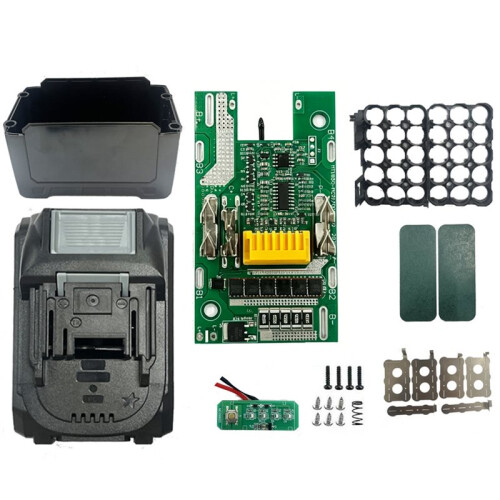 15Core Battery Storage Box Case for  21700 Protection Circuit Board+Light Panel for  Replacement Parts