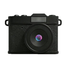 -Digitalkamera 0,96 Zoll IPS Klapp-Selfie-Bildschirm Retro CCD Miniatur Daumen 1080P Video Recorder Studenten Kamera Schwarz
