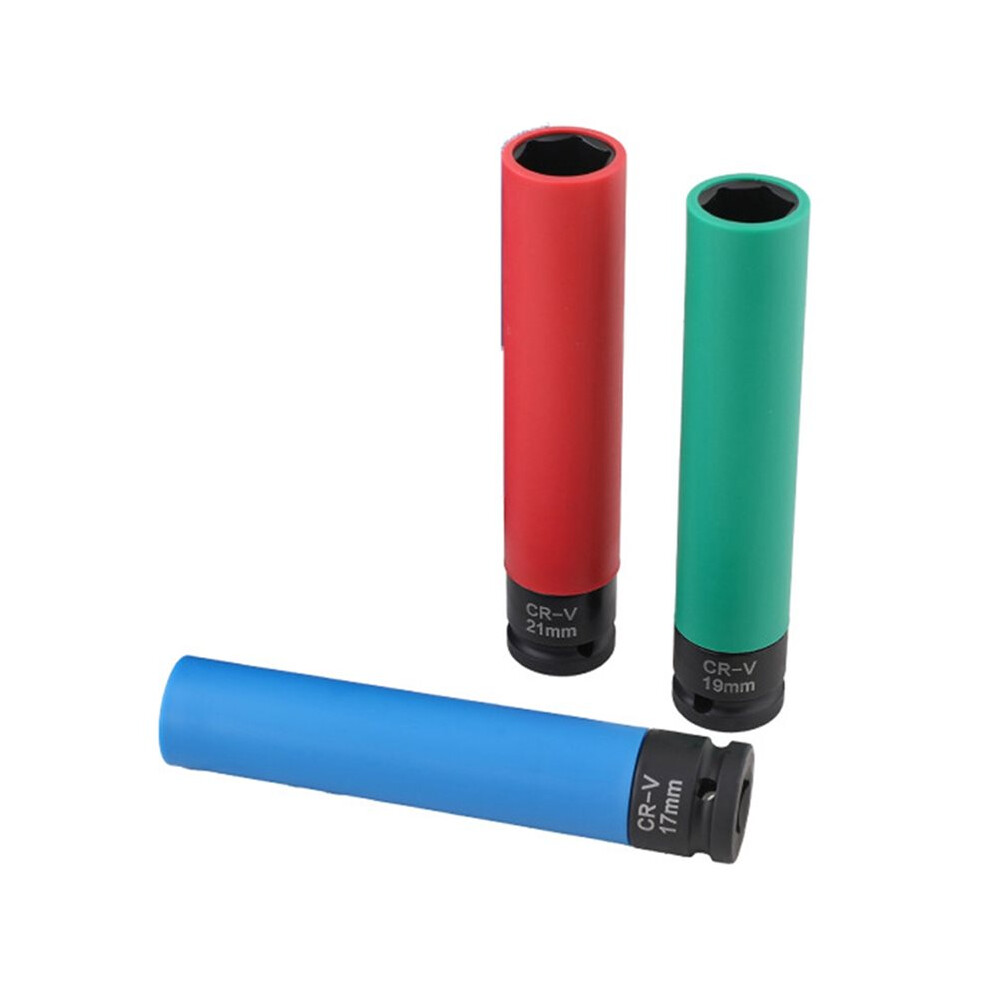 Extra Long For Impact Lug Nut Socket With Protective Sleeves 1/2Inch Square Tire Lug Nut Socket For Impact Wrenches 6032963290765