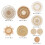 Conjunto com 27 Cestas de Parede Estilo Boho, Decoração de Cesta de Parede Suspensa, Decoração de Parede Estilo Boho com Vime e Junco Marinho 4