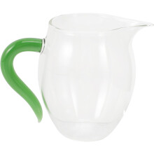 Dispensador de té con taza de té de vidrio con asa colorida para té con leche, accesorios artísticos para reuniones familiares.