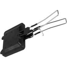 Sartén portátil para sándwiches, antiadherente de doble cara, ideal para cocina al aire libre.