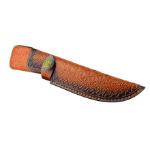 Leather Knife Scabbard Outdoor Straight Knife Holster Carrying Case Belt Loop Case Protective Cover