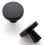 20pcs Solid Single Hole Kitchen Round Cabinet Knobs Zinc Alloy Pulls Drawer Knobs Kitchen Cabinet Hardware Handles Black 7