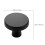 20pcs Solid Single Hole Kitchen Round Cabinet Knobs Zinc Alloy Pulls Drawer Knobs Kitchen Cabinet Hardware Handles Black 8