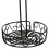 Kitchen Round Wire Condiment Storage Rack, Black Metal Organizer for Restaurant Tables 5