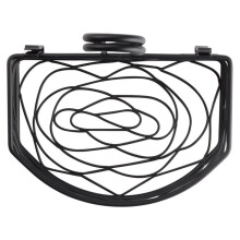 Porte-Condiments Semi-Rond en Fil de Fer Forgé Noir, Motif Nid D'Oiseau