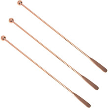 Cucharas mezcladoras de acero inoxidable para cócteles, 3 unidades, accesorio para el hogar para miel, bebidas y postres.