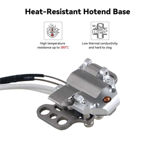 Sensor Hotend para Flashforge AD5X: Termistores de Alta Qualidade e Base Hotend Resistente Ao Calor para Impressoras 3D AD5X 1