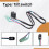 Trim Tilt  for  Engine Motor Outboard Remote Control 703-82563-02-00 7