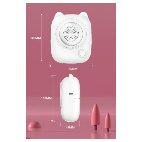 AI Pocket Printer with Voice Printing,AI Photo Generation,Portable   Thermal Printer for Students Notes 2