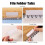200 Pcs File Folder Tabs and 200 Pcs 2 Inch Hanging File Inserts Labels, Plastic Files Folder Tabs for Hanging Folders 3