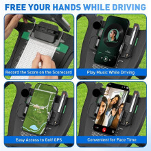 Cart Steering Wheel Cell Phone Mount Flip Phone Holder for Club Car, EZGO, Cart Steering Wheel