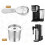 Confezione da 6 Capsule di Caffè Riutilizzabili  per Macchine da Caffè per  PB051 e CFP101/PB041 con 2 Misurini per Macchine da Caffè per 3
