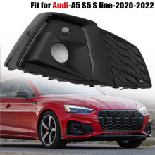 1Pair Front S- Bumper Fog Light Cover 8W6807681T 8W6807682T for A5 S5 B9 20-24 Lower Grille Fog Lamp Vent Bezel
