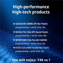 Für XGecu T48 TL866II -3G USB Universal-Programmiergerät-Kit 17386+IC SPI Flash NAND EEPROM MCU AVR mit 20 Adapter