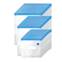 30Pcs Reusable Vacuum Sealer Bags Food Packaging Bag Household Food Packaging Bags in 3 Different Sizes