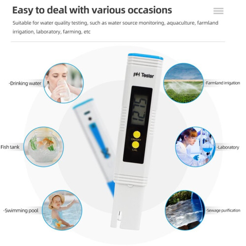 PH Test Pen Portable Water PH Test Pen Automatic Calibration Aquarium Test Tool 2