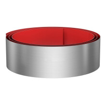 Rodapé de Aço Inoxidável, Placa de Rodapé de 15 cm X 259 cm, Placa de Proteção Autoadesiva para A Parte Inferior da Porta, Ilha de Cozinha