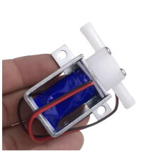 Válvula Solenoide de Água Minúsculo Normalmente Fechada NC 12V para Fonte de Água