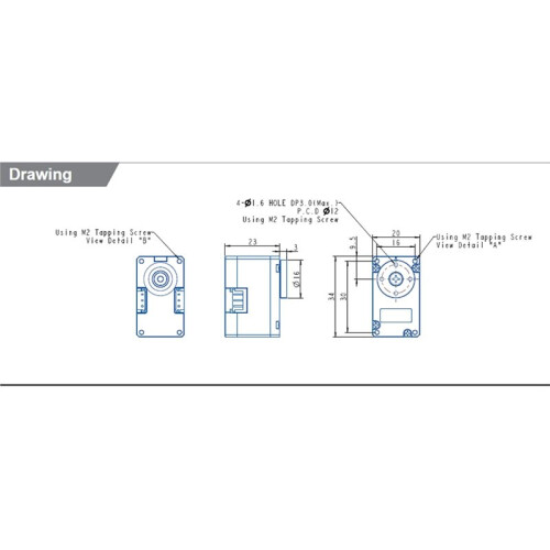 Servomoteur de Direction Spécial Dynamixel XL330-M288-T pour Assemblage de Robots avec Joint Dynamixel 2