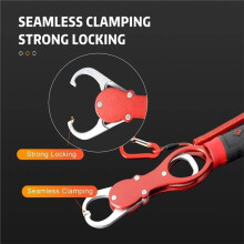 Aluminum Alloy Fishing Lip Gripper with Weight Portable Fish Plier Hand Grip Hook Gripper Fishing Tackle Accessories A
