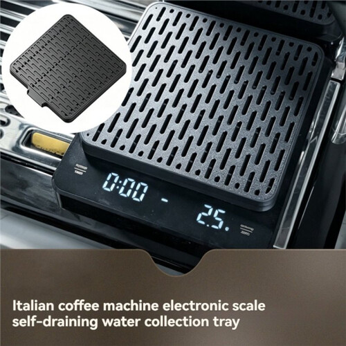 Drip Tray Espresso Machine Scale with Auto-Draining Drip Tray Italian-Style Coffee Scale for Home Kitchen 2