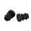 36 Pcs Plastic 12mm Pipe End Blanking Caps Bung Tube Insert Plug Round Black 5
