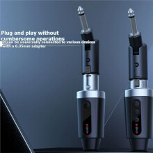 4PCS New XLR Adapter System Wireless Microphone Transmitter Receiver for Dynamic Microphone Guitar Audio Mixer PA System