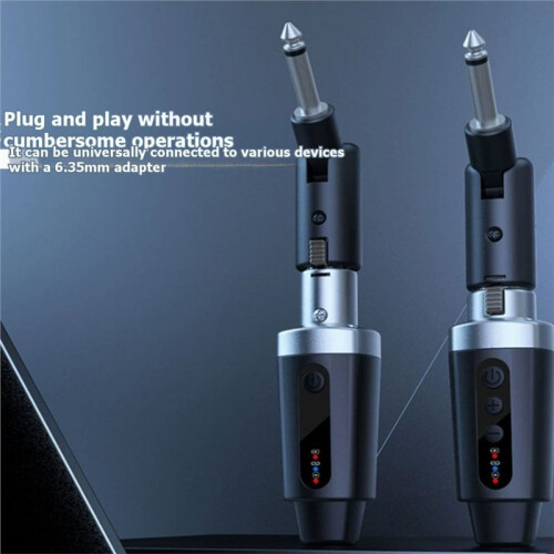 4PCS New XLR Adapter System Wireless Microphone Transmitter Receiver for Dynamic Microphone Guitar Audio Mixer PA System