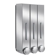 Wall Mounted Soap Dispenser for Bathroom, Shower Gel & Detergent Dispenser Silver
