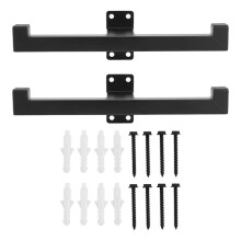 Lot de 2 Supports de Rangement pour Souffleur à Feuilles à Dos, Support Robuste pour Scie à Chaîne et Outils de Jardin à Fixation Murale