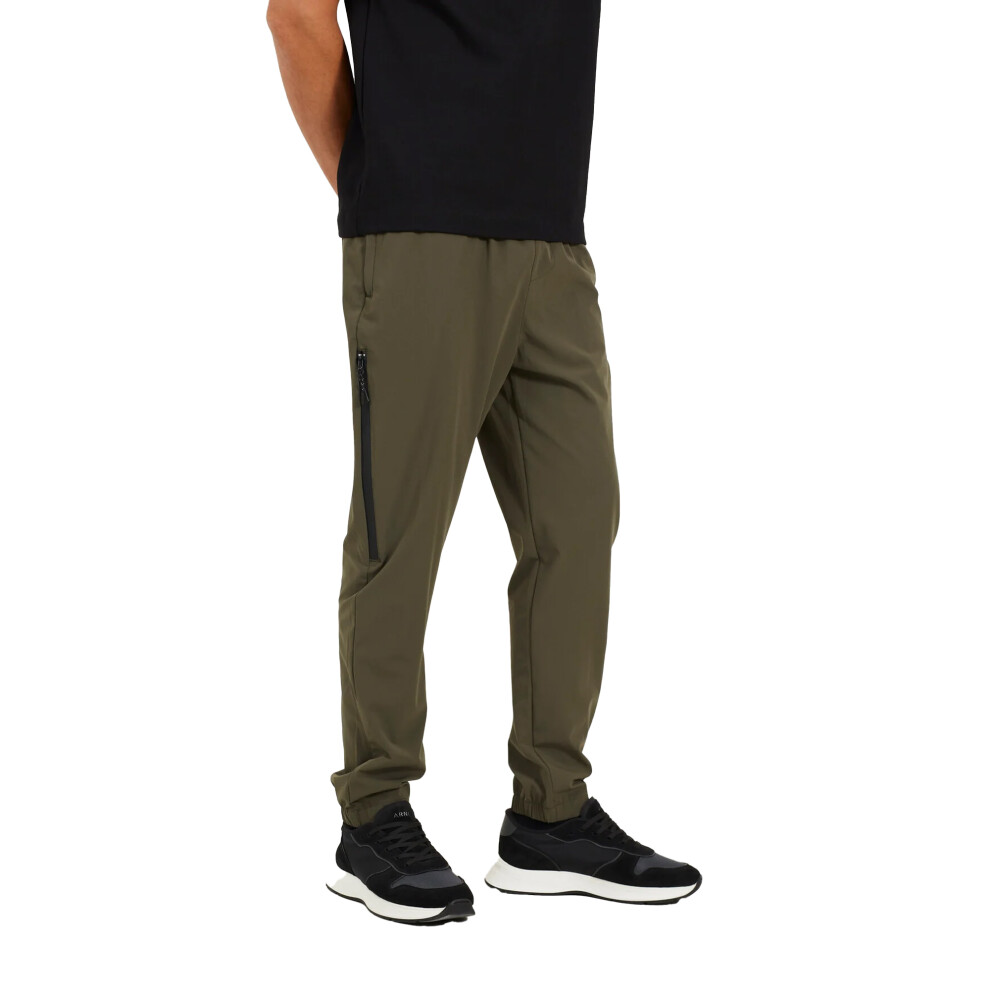 Brave Soul (S, Khaki) Mens Tech Zip Detail Trousers Multicoloured