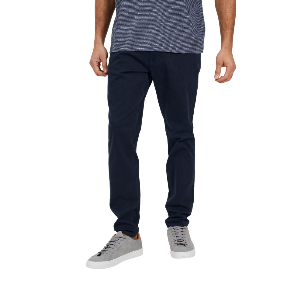Brave Soul (30R, Navy) Mens Twill Chinos Blue,Multicoloured