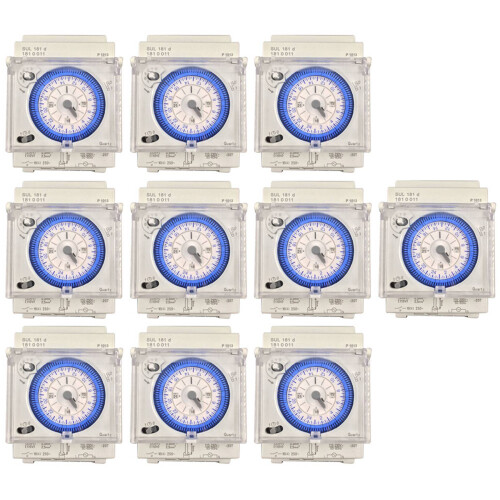 10X Analog Mechanical Timer  110V-220V 24 Hours Daily Programmable 15Min Setting   Relay SUL181D Hot 1