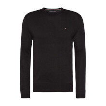 (XS, Black) Tommy Hilfiger Mens Cotton Crew Neck Jumper