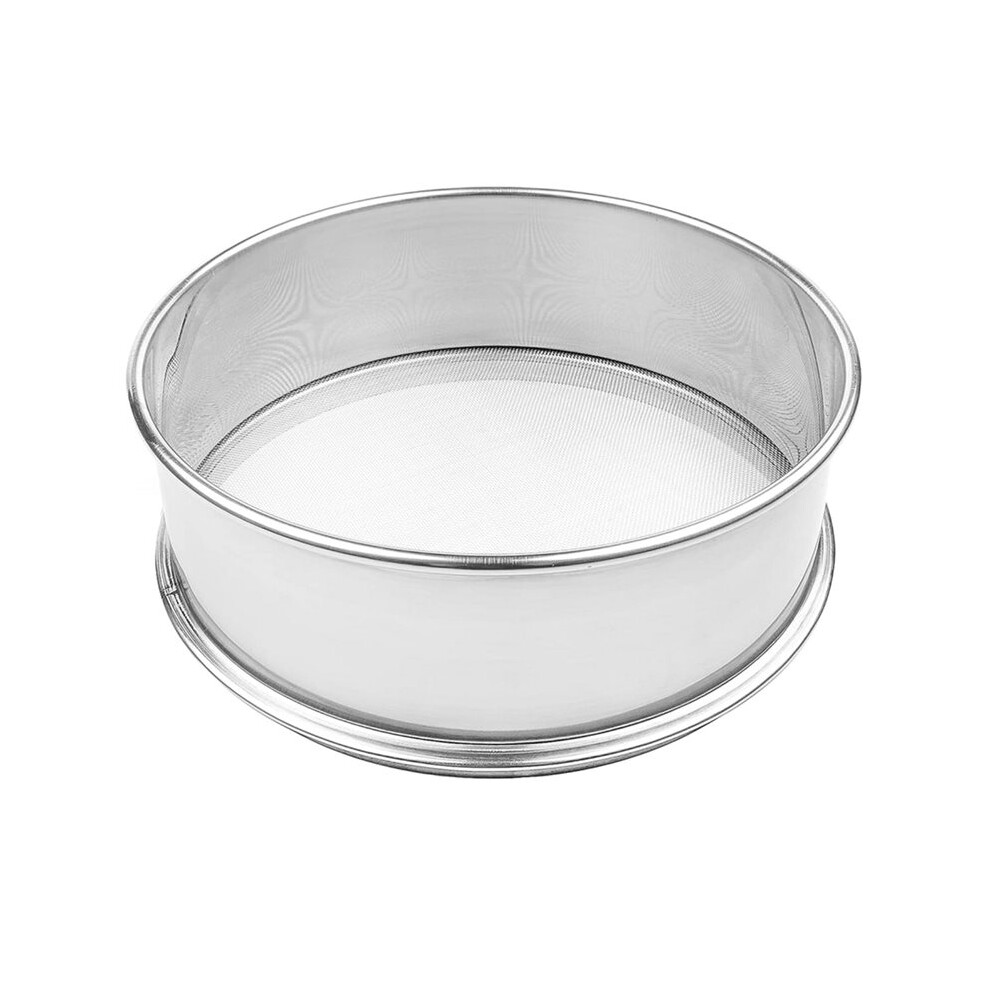 Stainless Steel Flour Sifter Fine Mesh Round Flour Sieve For Baking 8" Diameter 30 Mesh (Hole Size 0.6Mm) 4713134066847