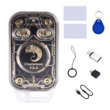 Émulateur de Lecteur de Puces RFID Chameleon V3.0 + 1 Porte-Clés XUID + 1 Carte XUID + 1 Carte XCUID 125K 13,56M Copieur D'Étiquettes IC