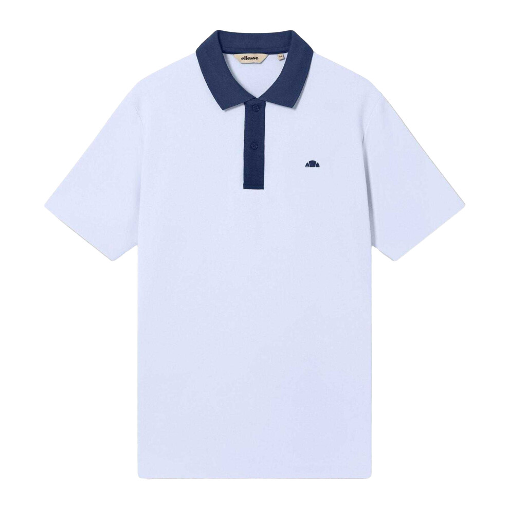 Ellesse (S, /Navy) Mens Vergo Polo Shirt White
