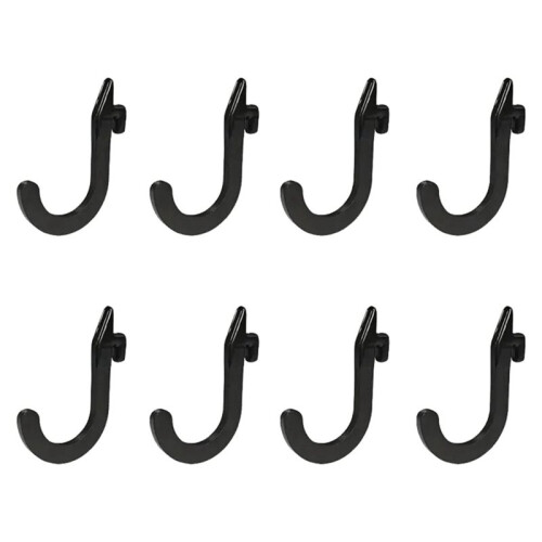 8PCS Squat Rack Accessories Hook Holder,Power Rack Attachments Hooks,DIY Storage Hook for Resistance Bands Barbell