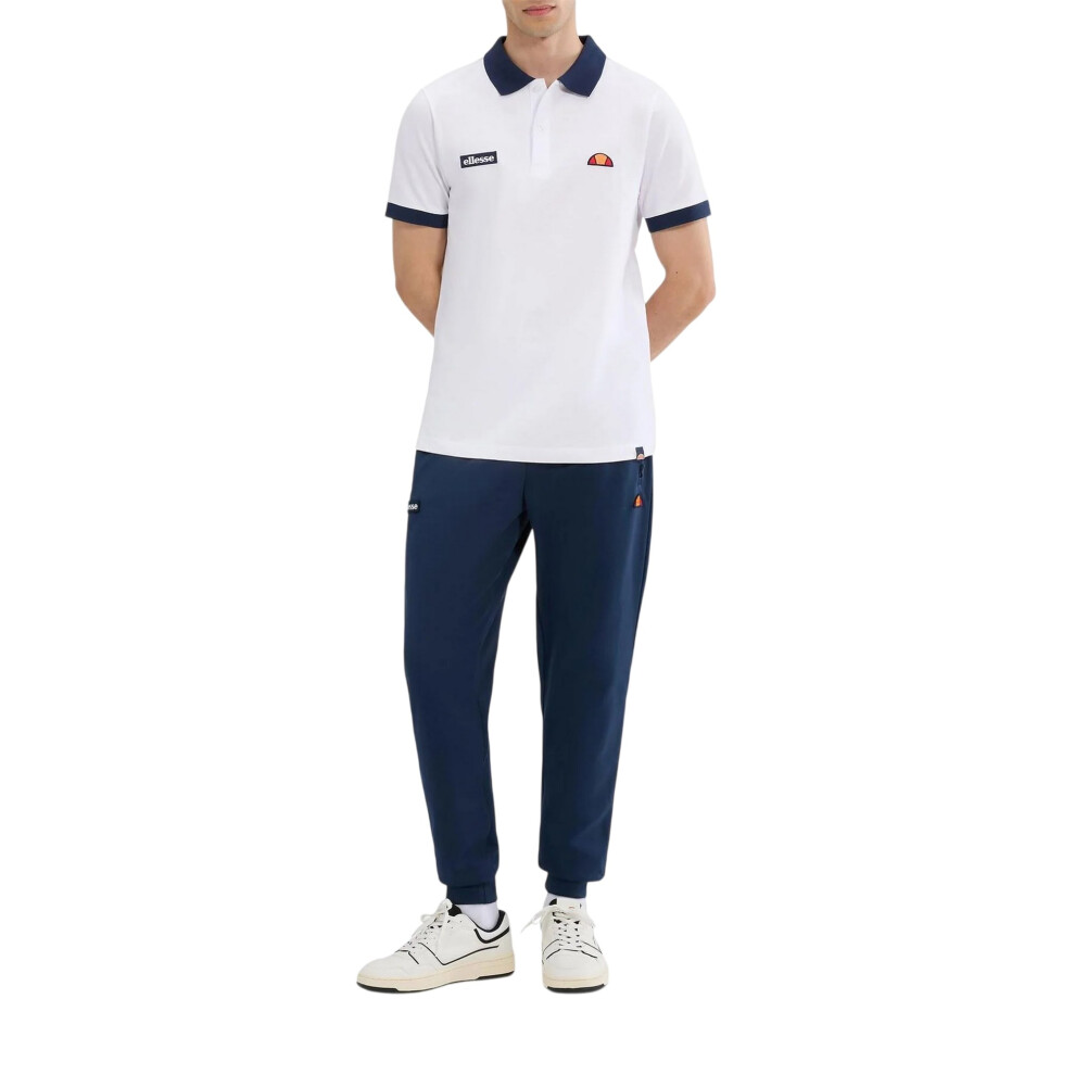 Ellesse (L, /Navy) Mens Lessepsia Polo Shirt White