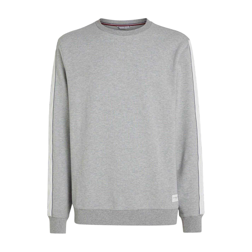 Tommy Hilfiger (Xxl, Grey Heather Marl) Mens Lounge Cotton Sweatshirt