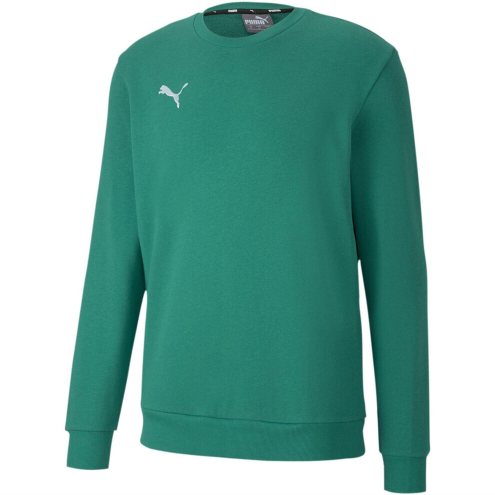 Puma (S, Pepper Green) Mens Crew Neck Regular Sweatshirt